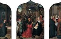 The Nativity (left wing); The Adoration of the Magi (centre); The Presentation at the Temple (right