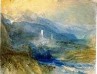 Hospenthal, Fall of St. Gothard, sunset