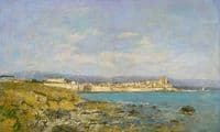 View of Antibes at Sunset