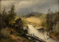 Watermill on the mountain stream