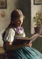 Reading Peasant Girl [Lesendes Bauernmädchen]