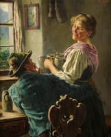 Eine fesche Bedienung