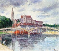 The Bridge over the Yonne and the Cathedral