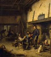 Peasants Before a Fire in an Inn