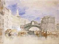 Venice, The Rialto Bridge from the North