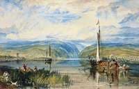 Neuwied and Weise Thurn, with Hoch's Monument on the Rhine, looking towards Andernach