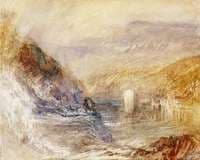 Falls of the Rhine at Schaffhausen, Side View