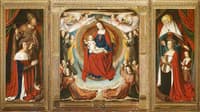 Madonna and Child in Glory Surrounded by Angels