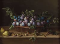 Nature morte aux prunes