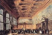 The Doge of Venice Giving Audience in the Sala del Collegio in the Doge’s Palace