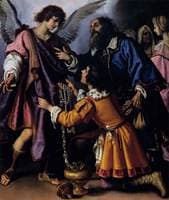 The Archangel Raphael refusing Tobias's Gift
