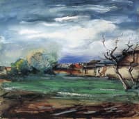 Landscape with Red Roof