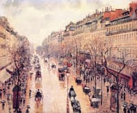 Boulevard Montmartre: Afternoon, in the Rain