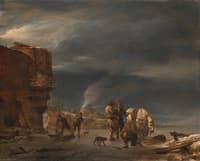 Winter Scene near a City