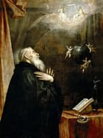 Vision of St. Benedict with Three Angels
