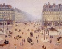 Avenue de l'Opera, Place du Theatre Francais: Misty Weather