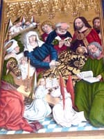 Death of the Virgin (detail of the Twelve Apostles Altarpiece)