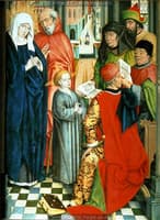 Twelve Year Old Jesus in the Temple (panel from the Twelve Apostles Altarpiece)