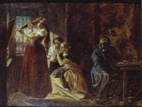 Study for 'Invention of the Combing Machine'
