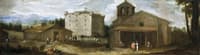 Vista of Campillo, country house of the monks of San Lorenzo