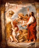 The Israelites Gathering Manna in the Desert