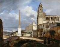 La Trinité-des-Monts et la Villa Medicis, Rome