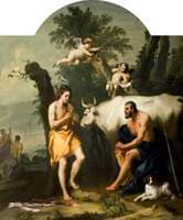 Story of Argus 02, Argus Guarding Io Who Has Been Transformed into a White Heifer