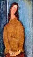 Jeanne Hebuterne in a Yellow Jumper