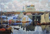 Pier in Novgorod
