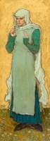 A Woman Holding a Marguerite