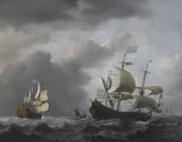 The "Golden Leeuw" at Sea in Heavy Weather