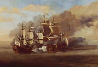 An English Indiaman Attacked by Three Spanish Privateers