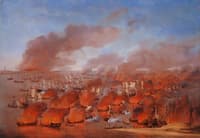 The Burning of Dutch Merchant Ships between Terschelling and Vlieland, 19th August 1666