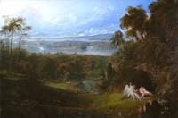 Adam and Eve Entertaining the Angel Raphael