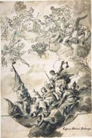 Design for a Ceiling, Venice Receiving Homage