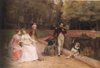 Napoleon Bonaparte with His Family at the Austrian Royal Court in Vienna