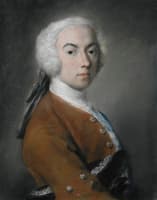 Portrait of a gentleman, half length, his hat beneath his arm