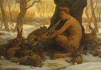 Marsyas enchanting young hares