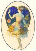 Heart Girl with Flowered Dress