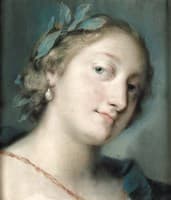 Portrait of a Poetess Crowned with a Laurel Wreath