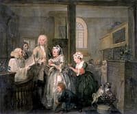 A Rake's Progress: 5.  The Rake Marrying an Old Woman