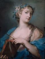 Portrait of a Woman Wearing a Laurel Wreath