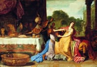 Haman Begging Esther for Mercy