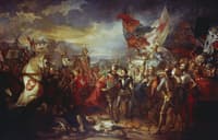 Edward III with the Black Prince after the Battle of Crecy