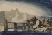 Study of Chepstow Castle (verso)