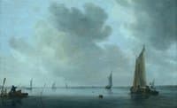 Fishing Boats off an Estuary
