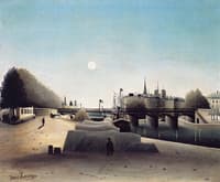 View of Ile Saint-Louis, Near Port Saint-Nicolas, Evening
