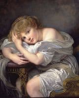 Young Girl with Dove