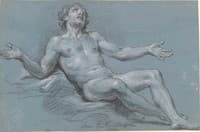 Seated Male Nude