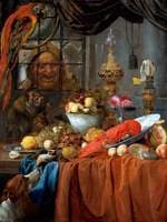 Still Life with Fruit, Lobster and Silver Vessels